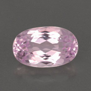 3.43 ct Pink Kunzite Gemstone, Kunzite Gem in Oval Facet Shape for Sale.
