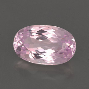 3.43 ct Pink Kunzite Stone, Natural Kunzite in Oval Facet Shape for Sale
