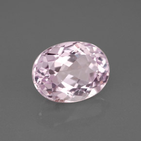 3.10 ct Pink Kunzite Stone, Natural Kunzite in Oval Facet Shape for Sale
