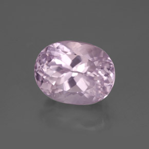 5.38 ct Pink Kunzite Stone, Natural Kunzite in Oval Facet Shape for Sale