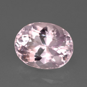 6.52 ct Pink Kunzite Stone, Natural Kunzite in Oval Facet Shape for Sale