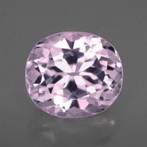 5.36 ct Pink Kunzite Gemstone, Kunzite Gem in Oval Facet Shape for Sale.