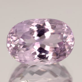 6.62 ct Pink Kunzite Stone, Natural Kunzite in Oval Facet Shape for Sale