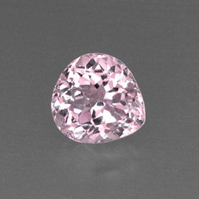 5.07 ct Pink Kunzite Gemstone, Kunzite Gem in Pear Facet Shape for Sale.
