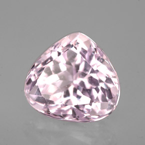 6.06 ct Pink Kunzite Gemstone, Kunzite Gem in Pear Facet Shape for Sale.