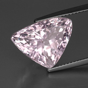 10.63 ct Pink Kunzite Stone, Natural Kunzite in Fancy Facet Shape for Sale
