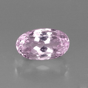 8.43 ct Pink Kunzite Gemstone, Kunzite Gem in Oval Facet Shape for Sale.