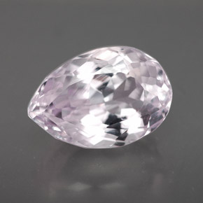 4.94 ct Pink Kunzite Gemstone, Kunzite Gem in Pear Facet Shape for Sale.