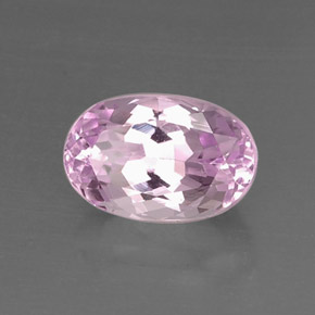 6.94 ct Pink Kunzite Stone, Natural Kunzite in Oval Facet Shape for Sale