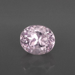 4.82 ct Pink Kunzite Gemstone, Kunzite Gem in Oval Facet Shape for Sale.