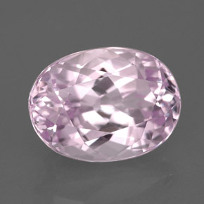 5.77 ct Pink Kunzite Stone, Natural Kunzite in Oval Facet Shape for Sale