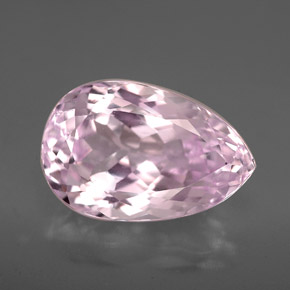 6.92 ct Pink Kunzite Gemstone, Kunzite Gem in Pear Facet Shape for Sale.