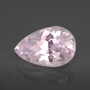 4.09 ct Pink Kunzite Stone, Natural Kunzite in Pear Facet Shape for Sale
