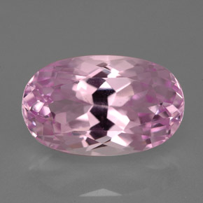 10.10 ct Pink Kunzite Gemstone, Kunzite Gem in Oval Facet Shape for Sale.