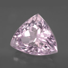7.69 ct Pink Kunzite Stone, Natural Kunzite in Trillion Facet Shape for Sale