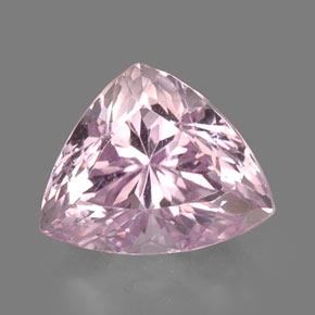 9.19 ct Pink Kunzite Gemstone, Kunzite Gem in Trillion Facet Shape for Sale.