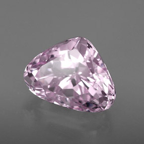 8.48 ct Pink Kunzite Stone, Natural Kunzite in Pear Facet Shape for Sale