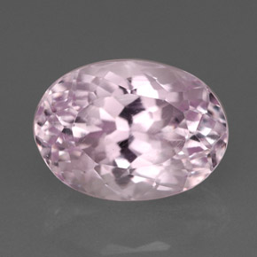 3.21 ct Pink Kunzite Gemstone, Kunzite Gem in Oval Facet Shape for Sale.