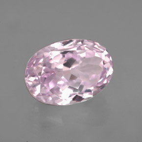 5.79 ct Pink Kunzite Stone, Natural Kunzite in Oval Facet Shape for Sale