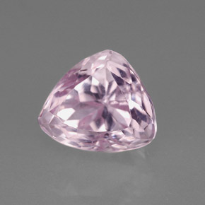 3.97 ct Pink Kunzite Gemstone, Kunzite Gem in Trillion Facet Shape for Sale.