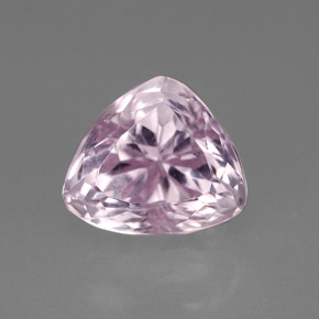 3.97 ct Pink Kunzite Stone, Natural Kunzite in Trillion Facet Shape for Sale