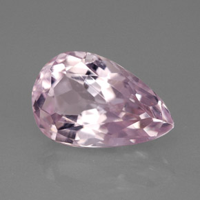 4.07 ct Pink Kunzite Stone, Natural Kunzite in Pear Facet Shape for Sale