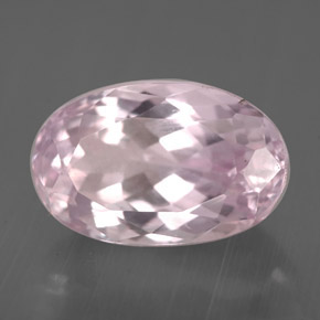 4.06 ct Pink Kunzite Stone, Natural Kunzite in Oval Facet Shape for Sale