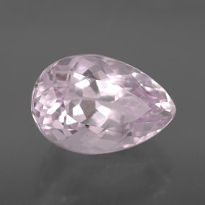 3.21 ct Pink Kunzite Stone, Natural Kunzite in Pear Facet Shape for Sale