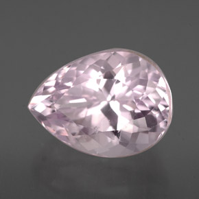 4.03 ct Pink Kunzite Stone, Natural Kunzite in Pear Facet Shape for Sale