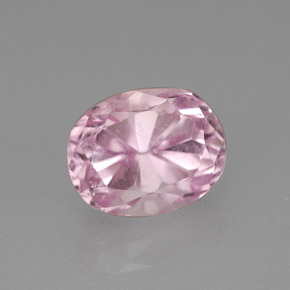 3.73 ct Pink Kunzite Gemstone, Kunzite Gem in Oval Facet Shape for Sale.