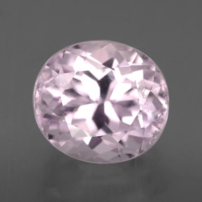 4.22 ct Pink Kunzite Gemstone, Kunzite Gem in Oval Facet Shape for Sale.