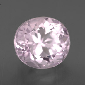 4.22 ct Pink Kunzite Stone, Natural Kunzite in Oval Facet Shape for Sale