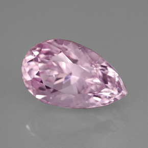 6.53 ct Pink Kunzite Stone, Natural Kunzite in Pear Facet Shape for Sale