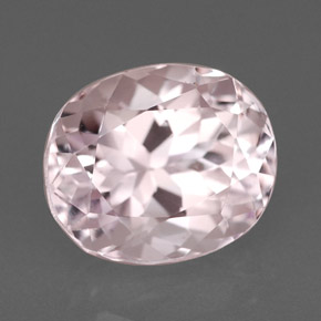 2.66 ct Pink Kunzite Stone, Natural Kunzite in Oval Facet Shape for Sale