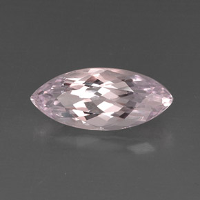 7.61 ct Pink Kunzite Gemstone, Kunzite Gem in Marquise Facet Shape for Sale.