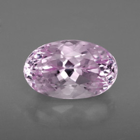 5.05 ct Pink Kunzite Gemstone, Kunzite Gem in Oval Facet Shape for Sale.