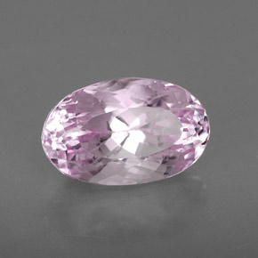 5.05 ct Pink Kunzite Stone, Natural Kunzite in Oval Facet Shape for Sale