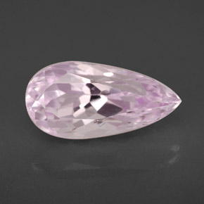 3.95 ct Pink Kunzite Gemstone, Kunzite Gem in Pear Facet Shape for Sale.