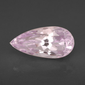 3.95 ct Pink Kunzite Stone, Natural Kunzite in Pear Facet Shape for Sale