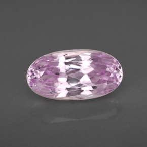 4.09 ct Pink Kunzite Gemstone, Kunzite Gem in Oval Facet Shape for Sale.