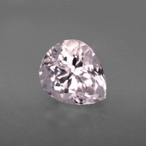 4.80 ct Pink Kunzite Gemstone, Kunzite Gem in Pear Facet Shape for Sale.