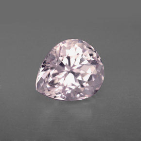 4.80 ct Pink Kunzite Stone, Natural Kunzite in Pear Facet Shape for Sale