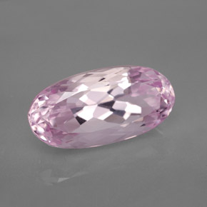 11.76 ct Pink Kunzite Stone, Natural Kunzite in Oval Facet Shape for Sale