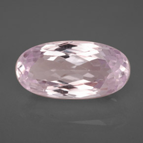 7.01 ct Pink Kunzite Stone, Natural Kunzite in Oval Facet Shape for Sale