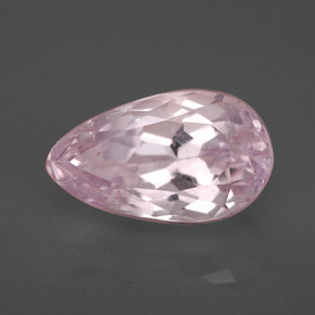 4.42 ct Pink Kunzite Stone, Natural Kunzite in Pear Facet Shape for Sale