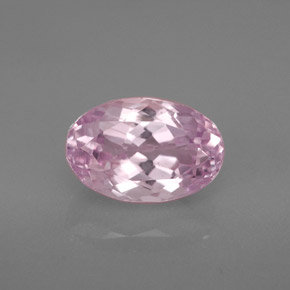 3.79 ct Pink Kunzite Gemstone, Kunzite Gem in Oval Facet Shape for Sale.