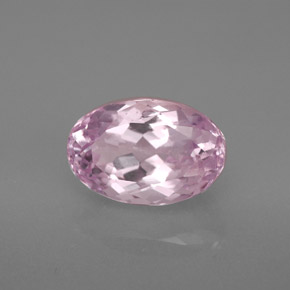 3.79 ct Pink Kunzite Stone, Natural Kunzite in Oval Facet Shape for Sale