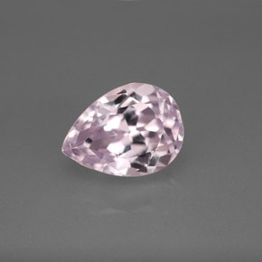 3.55 ct Pink Kunzite Gemstone, Kunzite Gem in Pear Facet Shape for Sale.