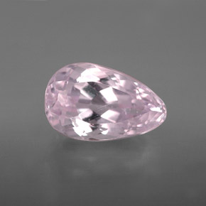 4.18 ct Pink Kunzite Gemstone, Kunzite Gem in Pear Facet Shape for Sale.