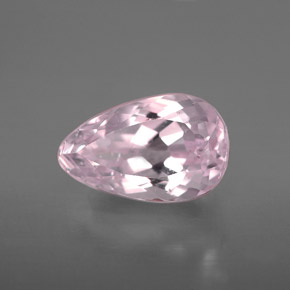 4.18 ct Pink Kunzite Stone, Natural Kunzite in Pear Facet Shape for Sale